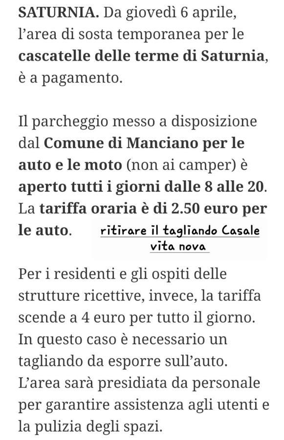 Roberto, Casale Vita Nova Manciano Eksteriør billede